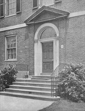 Street door to the house of Mrs WK Vanderbilt, New York City, 1924. Artist: Unknown.