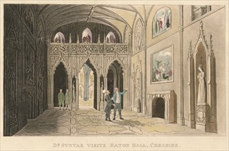 'Dr Syntax Visits Eaton Hall, Cheshire', 1820. Artist: Thomas Rowlandson.