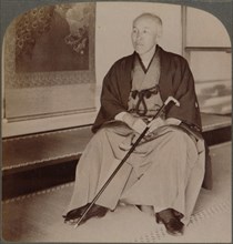 'Count Okuma, Ex-Minister of Foreign Affairs, at home, Tokyo, Japan', 1904. Artist: Unknown.