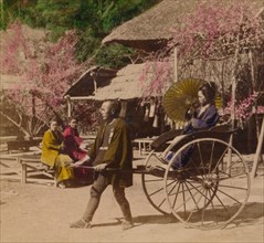 'A Morning Ride in a Jinrikisha, Sugita, Japan', 1896. Artist: Unknown.
