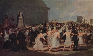A Procession of Flagellants', 1812-1819 (1939). Artist: Francisco Goya.