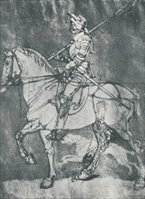 'Man in Armour, on Horseback', 1498, (1912). Artist: Albrecht Durer.