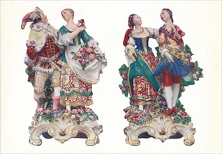 'A Pair of Chelsea Groups Representing the Seasons', c1740s, (1911). Artist: Louis Francois Roubiliac.