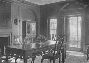 Dining room, looking towards the garden terrace, house of Mrs WK Vanderbilt, New York City, 1924. Artist: Unknown.