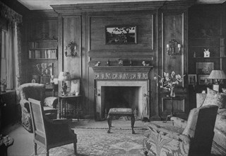 Old Georgian panelling in Miss Morgan's Office, house of Miss Anne Morgan, New York City, 1924. Artist: Unknown.