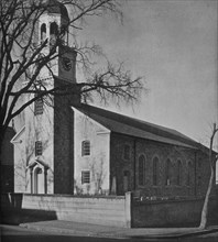 View of St Paul's Church from Main Street, Newburyport, Massachusetts, 1924. Artist: Unknown.