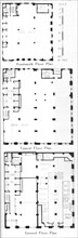 Floor plans, Johns-Manville Building, New York City, 1924. Artist: Unknown.