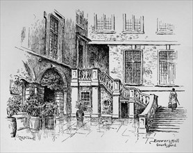 'Brewers' Hall Courtyard', 1890. Artist: Hume Nisbet.