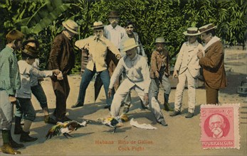 'Habana: Rina de Gallos. Cock Fight', 1918. Artist: Unknown.