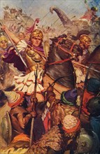 'Alexander at the Battle with Porus', 326 BC (c1912). Artist: Unknown.