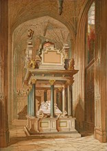 'Tomb of Queen Elizabeth. - Westminster Abbey', c1845, (1864). Artist: Unknown.