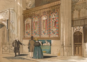 'Painted Screen, St. George's Chapel', c1845, (1864). Artist: Unknown.