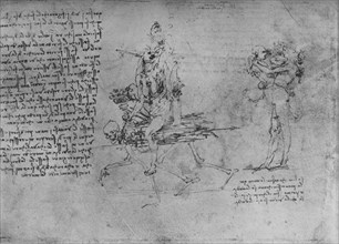'Two Allegories of Envy', c1480 (1945). Artist: Leonardo da Vinci.
