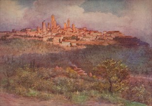 'San Gimignano of Val D'Elsa', c1900 (1913). Artist: Walter Frederick Roofe Tyndale.