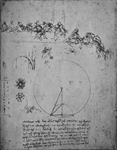 'Study for the Last Super and Mathematical Figures and Calculations', c1480 (1945). Artist: Leonardo da Vinci.