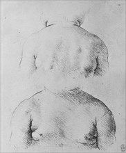 'The Bust of an Infant, Front and Back Views', c1480 (1945). Artist: Leonardo da Vinci.