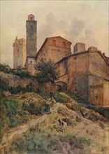 'Via Capassi, San Gimignano', c1900 (1913). Artist: Walter Frederick Roofe Tyndale.