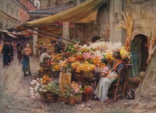 'A Stall at the Rialto, Venice', c1900 (1913). Artist: Walter Frederick Roofe Tyndale.