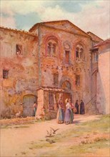 'The House of the Provost, San Gimignano', c1900 (1913). Artist: Walter Frederick Roofe Tyndale.