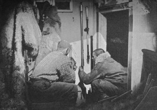 'Scott-Hansen and Johansen Inspecting the Barometers', 1893-1896, (1897). Artist: Unknown.