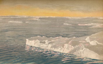 'Evening Among the Drift-Ice, 22nd September 1893, (1897). Artist: Fridtjof Nansen.