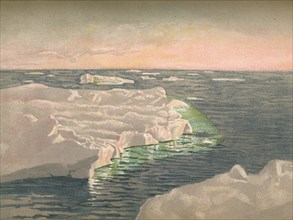 'At Sunset, 22nd September 1893. Water-Colour Sketch', 1893, (1897). Artist: Fridtjof Nansen.