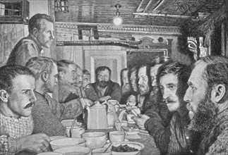 'At the Supper Table, 14 February, 1895', 1895, (1897). Artist: Johan Nordhagen.