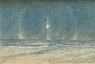 'Light Phenomena in the Polar Night, 22nd November 1893', (1897).  Artist: Fridtjof Nansen.