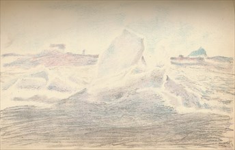 'Ice near the 'Fram', 4th July 1894', (1897). Artist: Fridtjof Nansen.