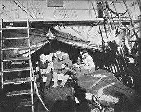 'Workshop on deck. July, 1895', (1897). Artist: Unknown.