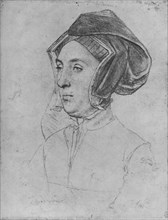 'A Lady: Unknown', c1532-1543 (1945). Artist: Hans Holbein the Younger.