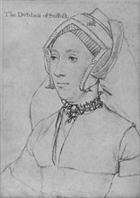 'Catherine Willoughby', c1532-1543 (1945). Artist: Hans Holbein the Younger.