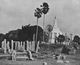 'The Ruined Cities of Anuradhapura. Thuparama Dagoba', c1890, (1910). Artist: Alfred William Amandus Plate.