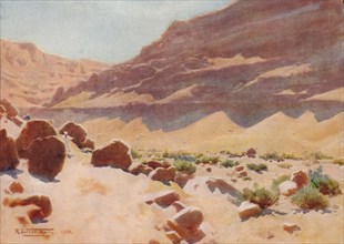 'A Wady in the Mokattam Hills', c1880, (1904). Artist: Robert George Talbot Kelly.