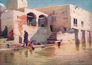 'A Water-Side Mosque at Menzala', c1880, (1904). Artist: Robert George Talbot Kelly.