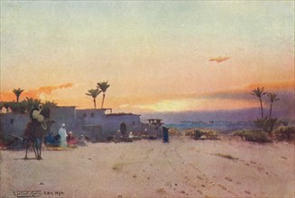 'A Fellah Village', c1880, (1904). Artist: Robert George Talbot Kelly.