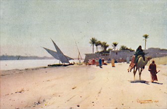 'A Nile Village', c1880, (1904). Artist: Robert George Talbot Kelly.