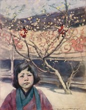 'A Japanese Girl in Plum-Colour', c1887, (1901). Artist: Mortimer L Menpes.