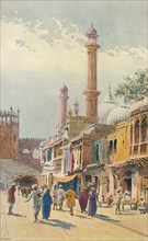 'A Street in Delhi - Looking Towards the Jumma Musjid', c1880 (1905). Creator: Alexander Henry Hallam Murray.