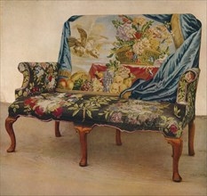 'Walnut Settee with Soho Tapestry, c1730', (1929). Artist: Unknown.