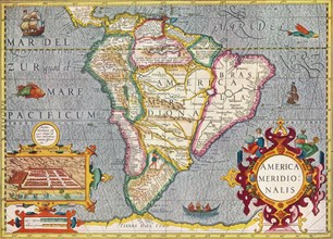 'South America (America Meridionalis): from the Atlas of Gerardus Mercator', 1633, (1936). Artist: Gerardus Mercator.