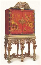 'Red and Gold Lacquer Cabinet', c1695, (1936). Artist: Unknown.