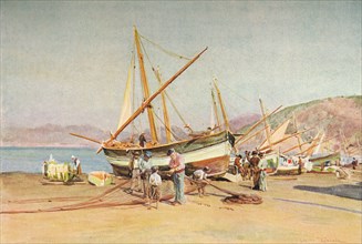 'The Strand at Sestri Levante', c1910, (1912). Artist: Walter Frederick Roofe Tyndale.