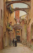'Via dello Speddale, Noli', c1910, (1912). Artist: Walter Frederick Roofe Tyndale.
