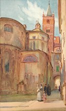 'The Romanesque Church at Albenga', c1910, (1912). Artist: Walter Frederick Roofe Tyndale.