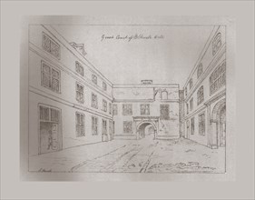 Great Court of Blackwell Hall, 1886. Artist: Unknown.