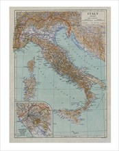 Map of Ancient Italy, c1910s. Artist: Emery Walker Ltd.