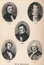 'Great Musicians - Plate XIII.', 1895. Artist: Unknown.