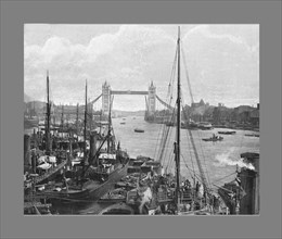 The Tower Bridge, London, c1900. Artist: Perkins, Son & Venimore.