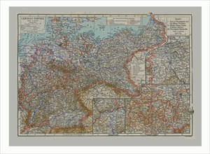 Map of the German Empire, c1900. Artists: Emery Walker Ltd, Emery Walker.